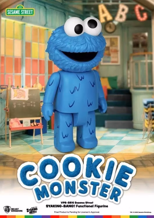 Sesame Street Syaking-Bang!! Cookie Monster Vinyl Piggy Bank