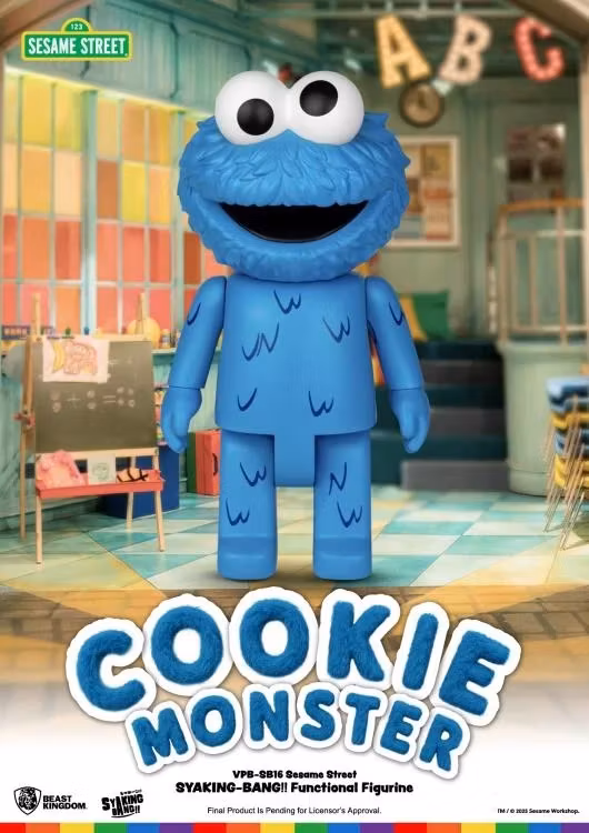 Sesame Street Syaking-Bang!! Cookie Monster Vinyl Piggy Bank