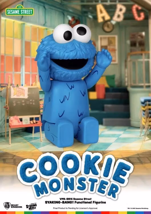Sesame Street Syaking-Bang!! Cookie Monster Vinyl Piggy Bank