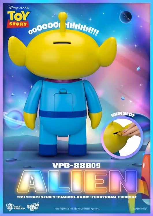 Toy Story Syaking-Bang!! Alien Vinyl Piggy Bank