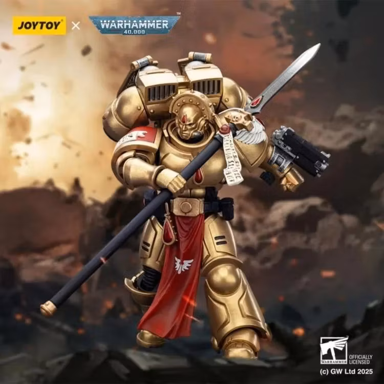 Warhammer 40K Blood Angels Sanguinary Guard 2 with Angelus Boltgun and Encarmine Spear 1/18 Scale Action Figure