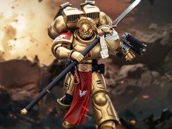 Warhammer 40K Blood Angels Sanguinary Guard 2 with Angelus Boltgun and Encarmine Spear 1/18 Scale Action Figure