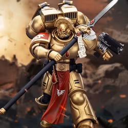 Warhammer 40K Blood Angels Sanguinary Guard 2 with Angelus Boltgun and Encarmine Spear 1/18 Scale Action Figure