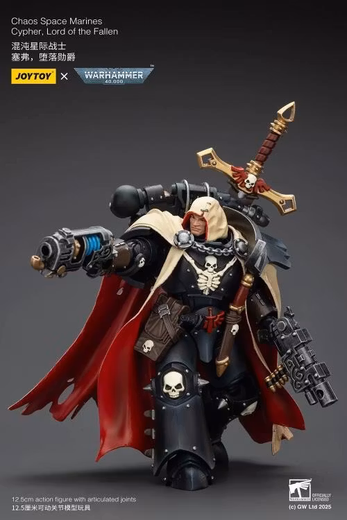 Warhammer 40K Chaos Space Marines Cypher, Lord of the Fallen 1/18 Scale Action Figure
