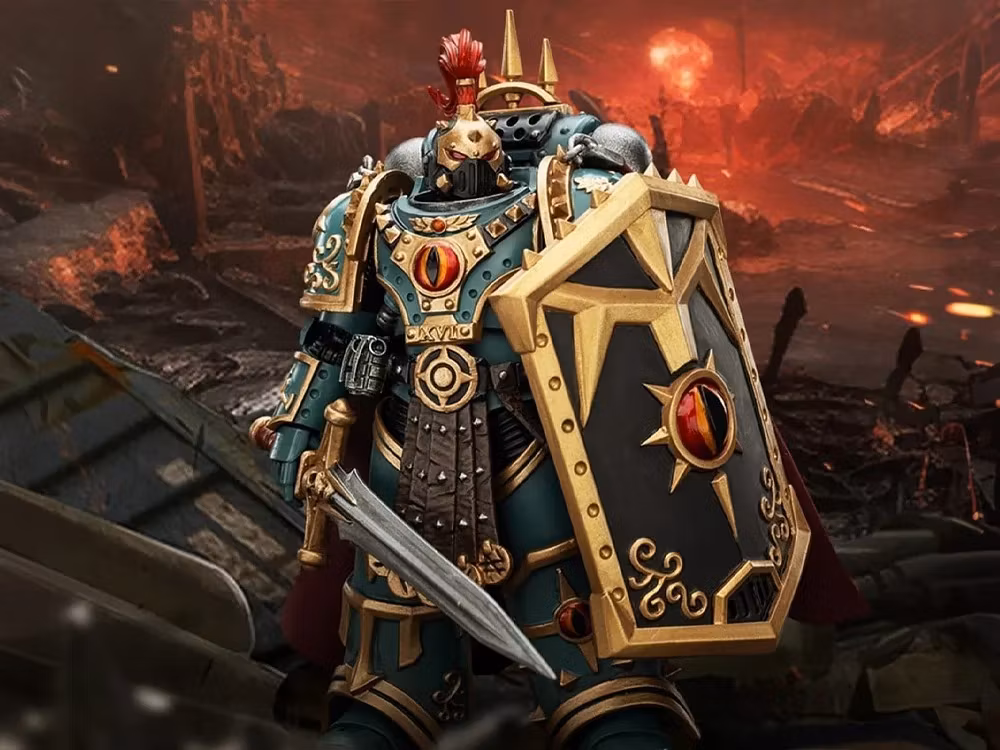 Warhammer: The Horus Heresy Sons of Horus 'Little’ Horus Aximand, Captain of the 5th Company 1/18 Scale Action Figure