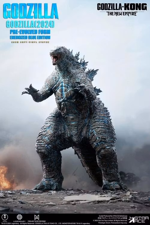Godzilla x Kong: The New Empire Godzilla Pre-Evolved Form (Eneregized Blue Ver.) Soft Vinyl Statue