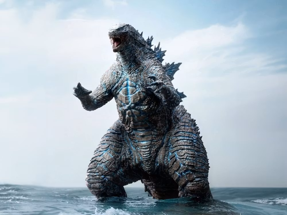 Godzilla x Kong: The New Empire Godzilla Pre-Evolved Form (Eneregized Blue Ver.) Soft Vinyl Statue