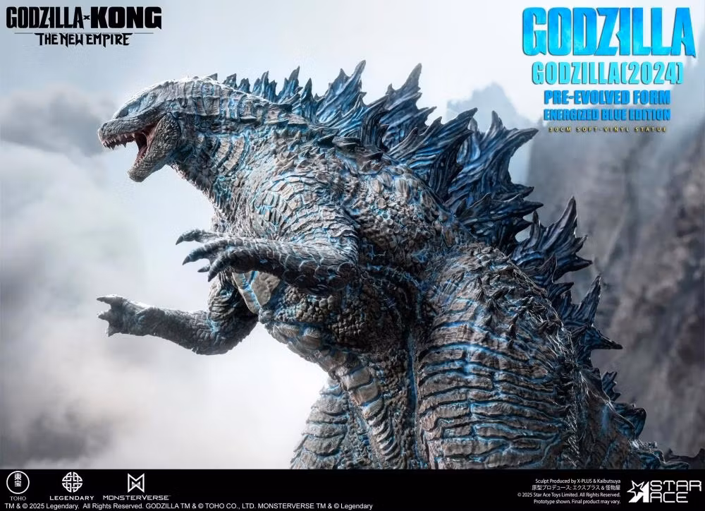 Godzilla x Kong: The New Empire Godzilla Pre-Evolved Form (Eneregized Blue Ver.) Soft Vinyl Statue