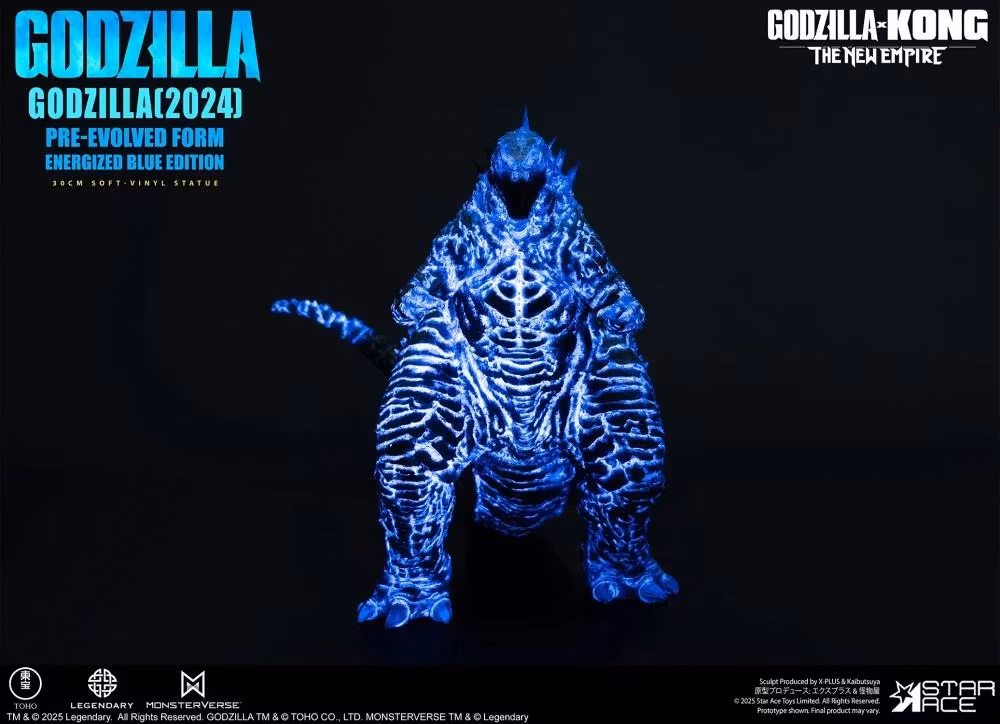 Godzilla x Kong: The New Empire Godzilla Pre-Evolved Form (Eneregized Blue Ver.) Soft Vinyl Statue