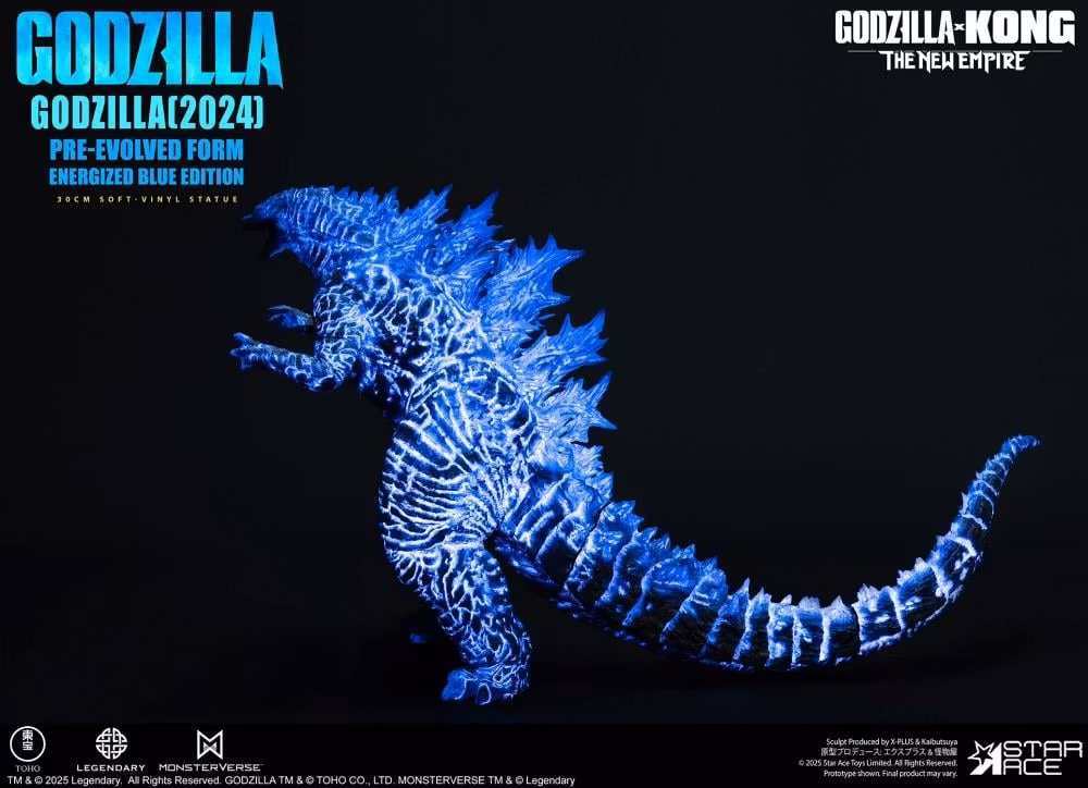 Godzilla x Kong: The New Empire Godzilla Pre-Evolved Form (Eneregized Blue Ver.) Soft Vinyl Statue