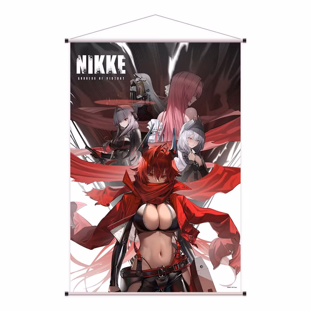Goddess of Victory: Nikke Wallscroll Red Hood, Snow White, Scarlet, Dorothy & Rapunzel 60 x 90 cm