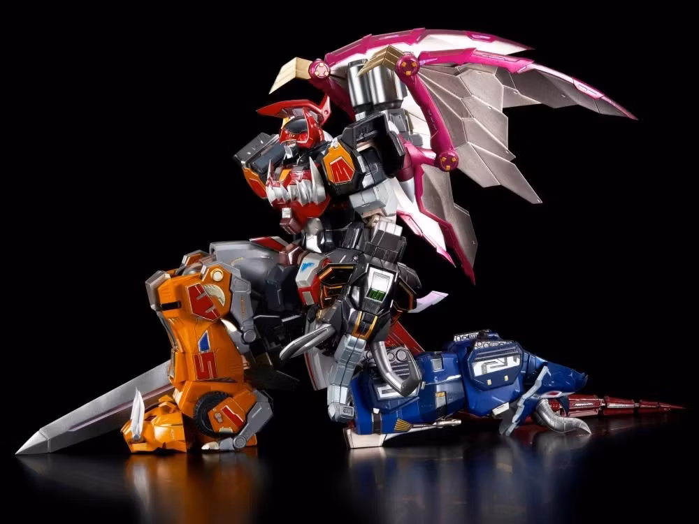 Mighty Morphin Power Rangers Go! Kara Kuri Combine Dino Megazord Action Figure (Rerelease)