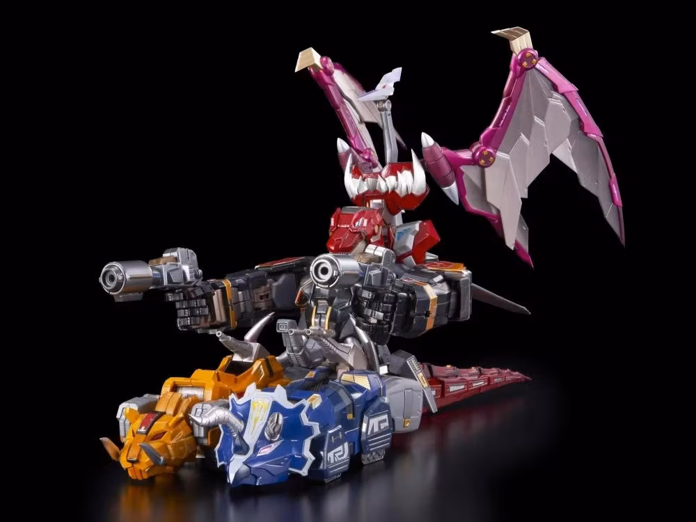 Mighty Morphin Power Rangers Go! Kara Kuri Combine Dino Megazord Action Figure (Rerelease)