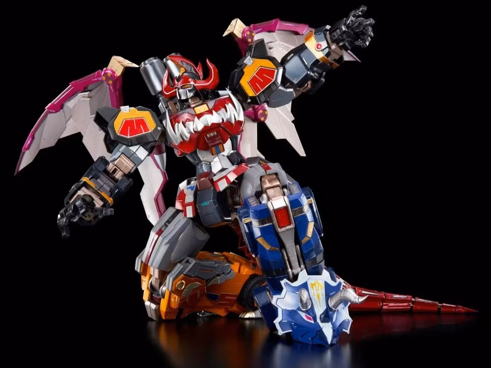 Mighty Morphin Power Rangers Go! Kara Kuri Combine Dino Megazord Action Figure (Rerelease)