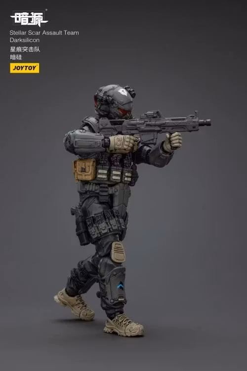Dark Source Stellar Scar Assault Team Darksilicon 1/18 Scale Action Figure