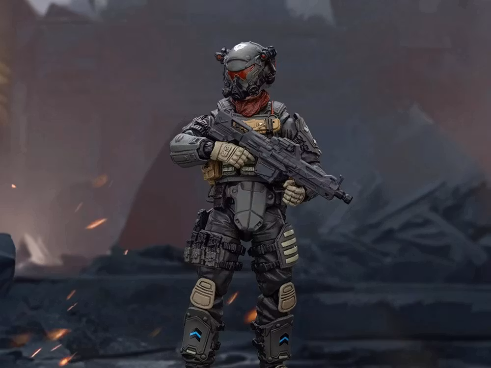 Dark Source Stellar Scar Assault Team Darksilicon 1/18 Scale Action Figure