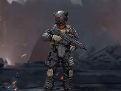 Dark Source Stellar Scar Assault Team Darksilicon 1/18 Scale Action Figure