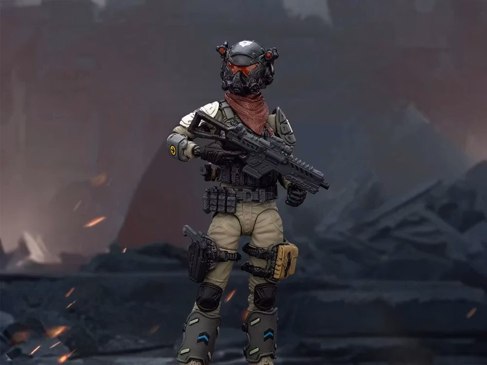 Dark Source Stellar Scar Assault Team Gravelgold 1/18 Scale Action Figure