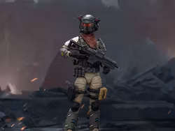 Dark Source Stellar Scar Assault Team Gravelgold 1/18 Scale Action Figure