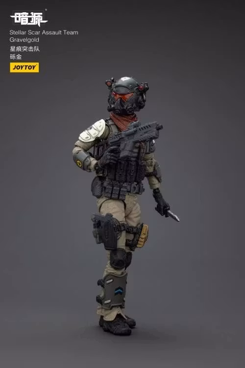 Dark Source Stellar Scar Assault Team Gravelgold 1/18 Scale Action Figure