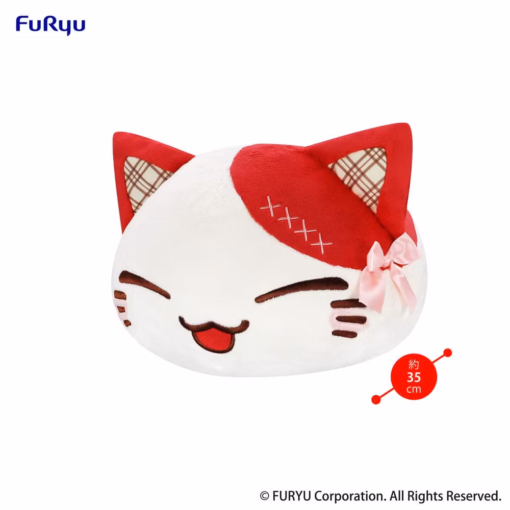 Nemu Neko Cat Sweet Big Plush Figure Red