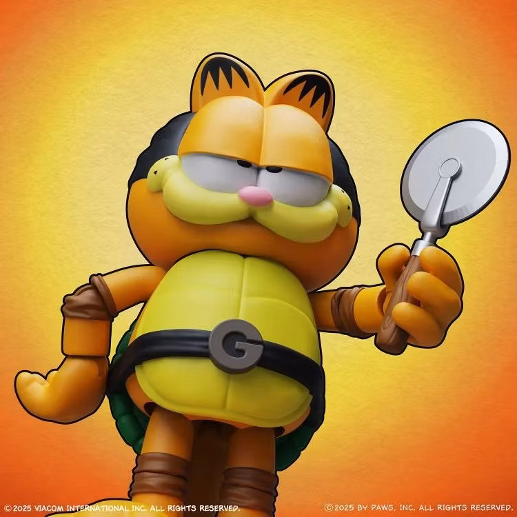 Garfield x Teenage Mutant Ninja Turtles Garfello and Sidekick Odie Figure Two-Pack