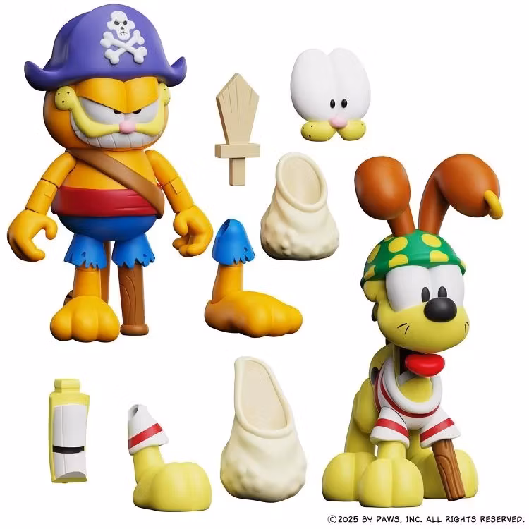 Garfield's Halloween Adventure Pirate Garfield and Pirate Odie Figure Two-Pack