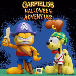 Garfield's Halloween Adventure Pirate Garfield and Pirate Odie Figure Two-Pack