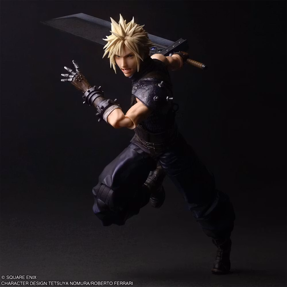 Final Fantasy VII Rebirth Play Arts Shin Cloud Strife Action Figure