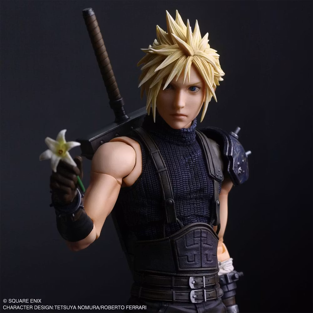 Final Fantasy VII Rebirth Play Arts Shin Cloud Strife Action Figure