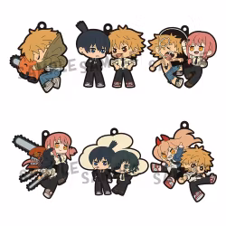 Chainsaw Man Rubber Mascot Buddycolle Rubber Charms Set