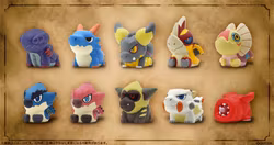 Monster Hunter Capcom Figure Builder Vol.2 Set of 10 Finger Puppets