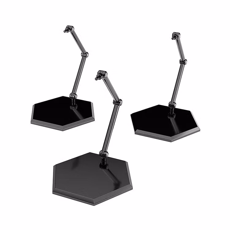The Simple Stand Nendoroid More for Mini Figures & Models (Black) Hex Type 3-Pack