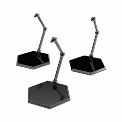 The Simple Stand Nendoroid More for Mini Figures & Models (Black) Hex Type 3-Pack