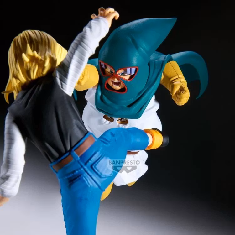 Dragon Ball Z Match Makers Mighty Mask (Vs. Android 18 & Mr. Satan) Figures