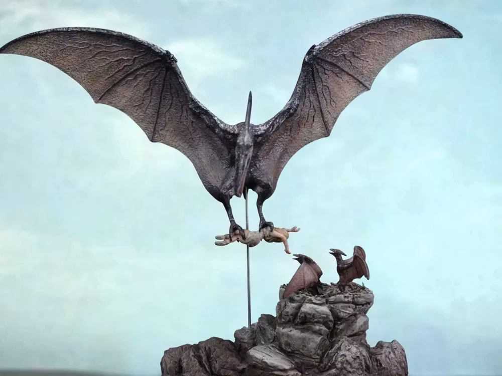 Ray Harryhausen Collection Pteranodon Diorama Scene 1/8 Scale Statue