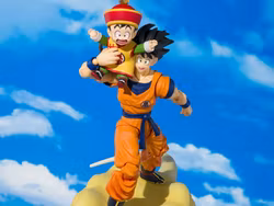 Dragon Ball Z S.H.Figuarts Son Goku & Son Gohan (Childhood) with Nimbus Cloud Exclusive Action Figure Set