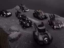 DC Comics PBC-004 Batmobile Box of 6 Pull Back Cars