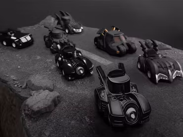 DC Comics PBC-004 Batmobile Box of 6 Pull Back Cars