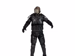 The Walking Dead (TV Series) Gas Mask Zombie Action Figure
