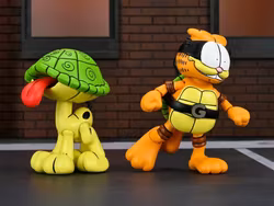 Teenage Mutant Ninja Turtles x Garfield Ultimate Garfello & Odie (Archie Comics) Action Figure Set