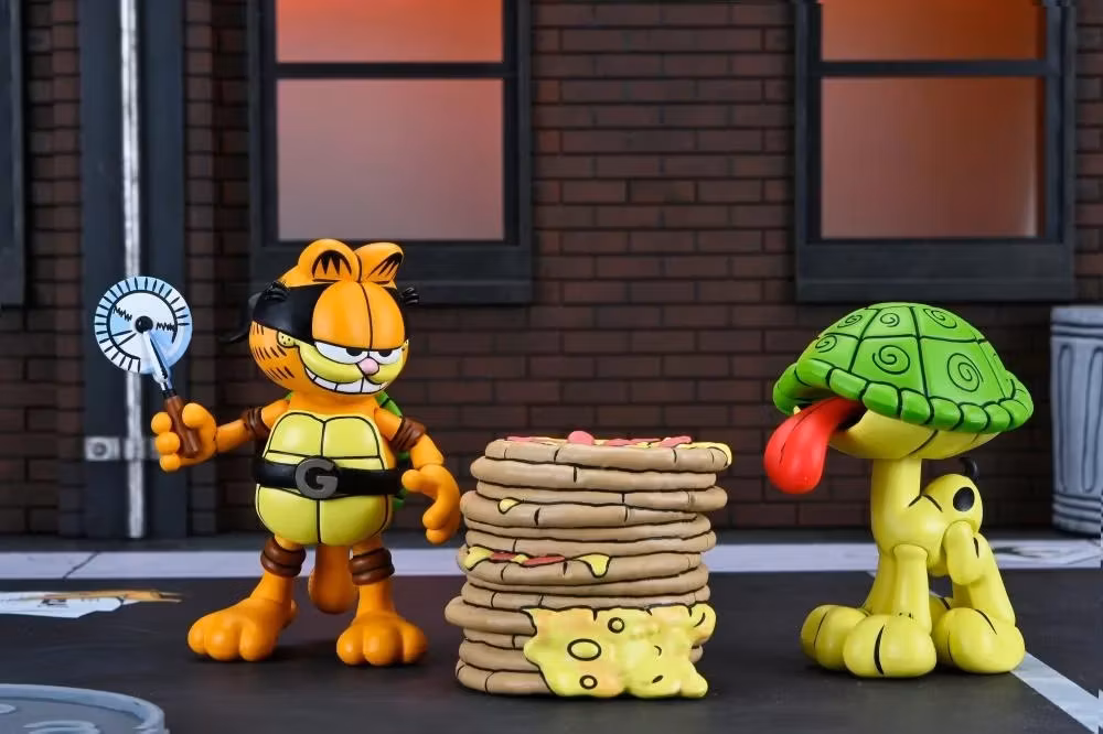Teenage Mutant Ninja Turtles x Garfield Ultimate Garfello & Odie (Archie Comics) Action Figure Set