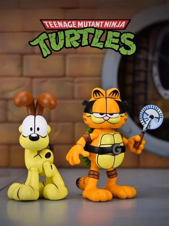 Teenage Mutant Ninja Turtles x Garfield Ultimate Garfello & Odie (Archie Comics) Action Figure Set