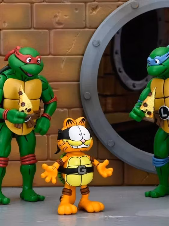 Teenage Mutant Ninja Turtles x Garfield Ultimate Garfello & Odie (Archie Comics) Action Figure Set