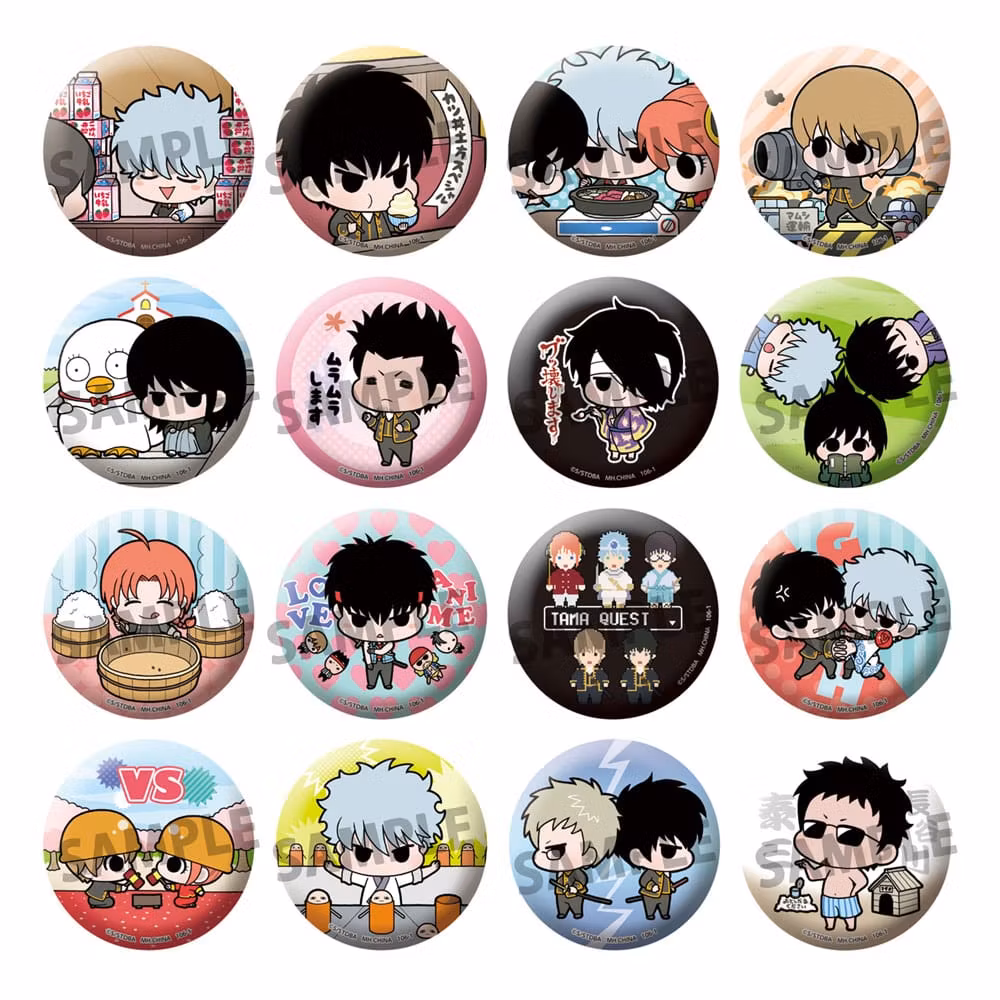 Gintama Enamel Pins Famous Scene Ver. 5 Set
