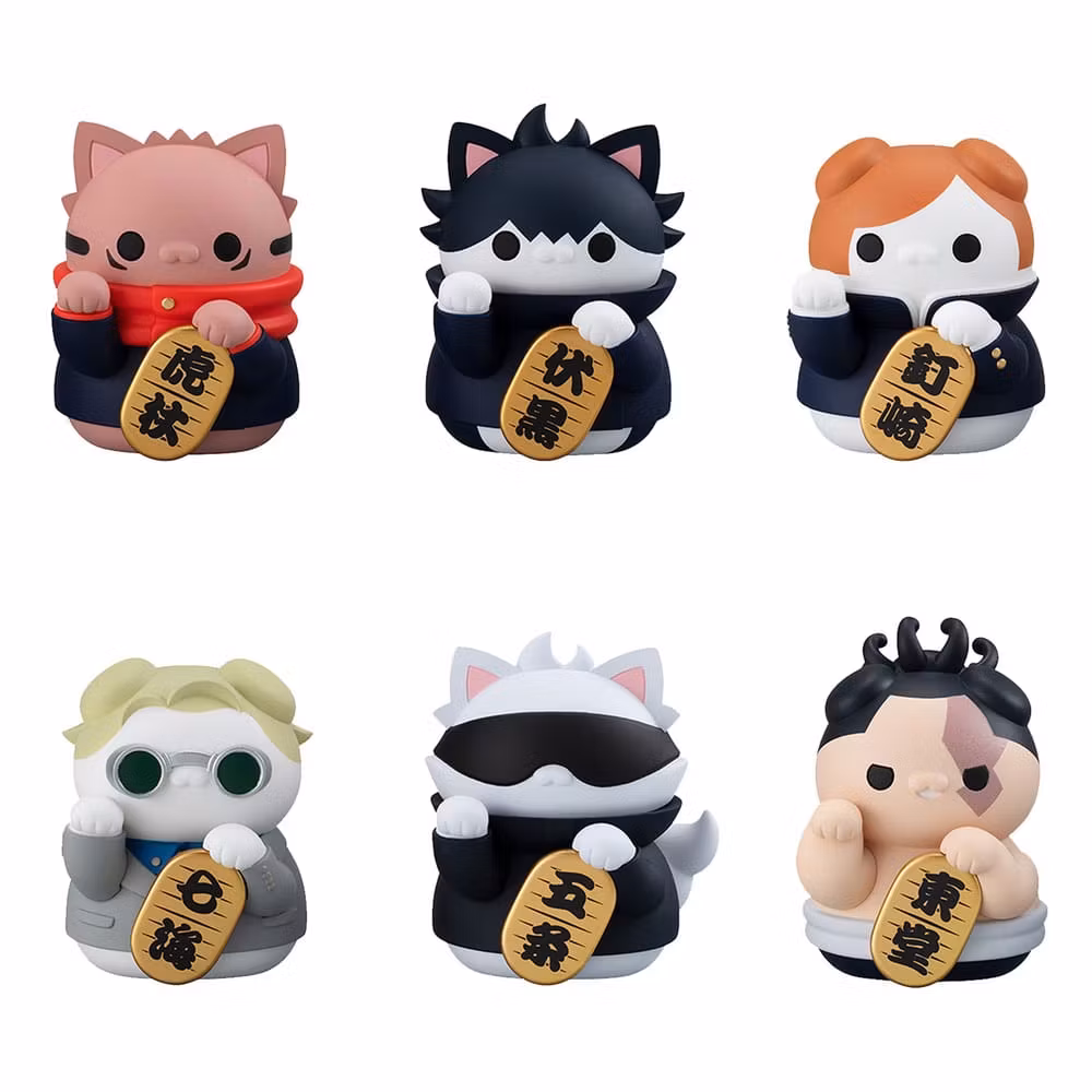 Jujutsu Kaisen Mega Cat Project Fortune Cats Box of 6 Figures