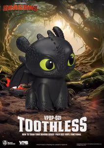 How to Train Your Dragon VPBP-021 Toothless Palm-Sized Vinyl Piggy Bank