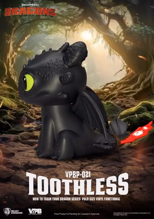 How to Train Your Dragon VPBP-021 Toothless Palm-Sized Vinyl Piggy Bank