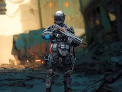 Dark Source UNSC Assaulter Lucas 1/25 Scale Action Figure