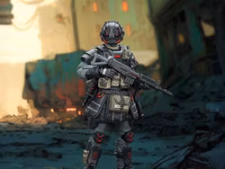 Dark Source UNSC Breacher Aiden 1/25 Scale Action Figure